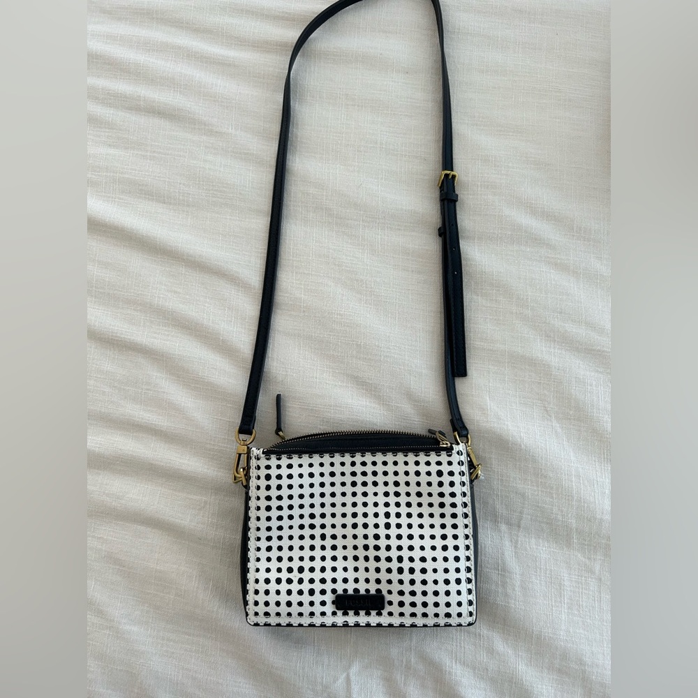 Poka Dot Fossil Crossbody bag